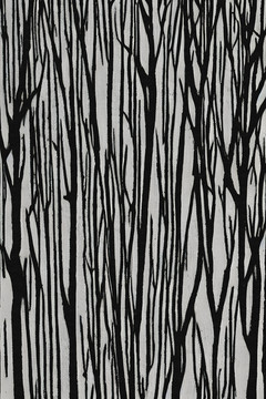 森林黑白肌理装饰画