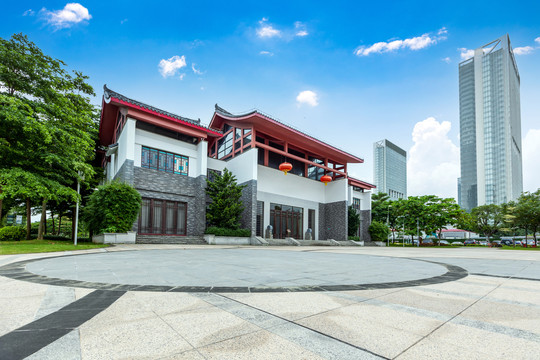 广州水博苑风园林建筑与广场