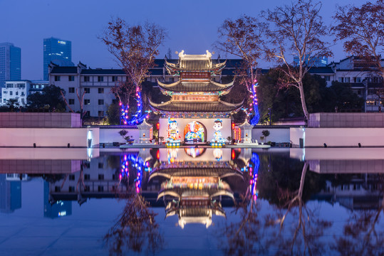 南京中国科举博物馆建筑夜景