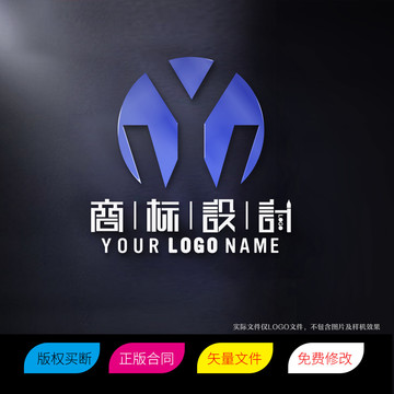 YW字母标志商标LOGO