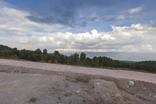 云南昆明东川红土地风景