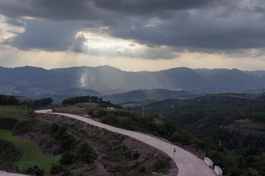 云南昆明东川红土地风景