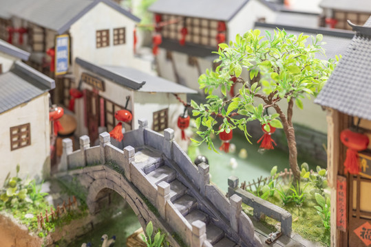 古镇建筑模型