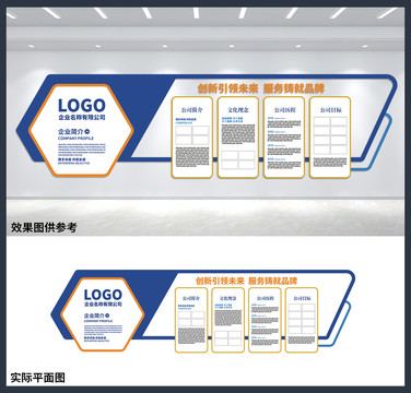 企业简介展板公司介绍文化墙