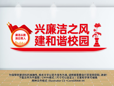 校園廉潔文化展板