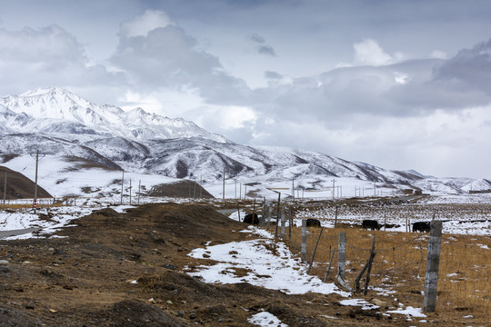 甘孜州康定雅拉雪山风景