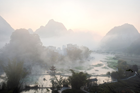 广西靖西鹅泉风景