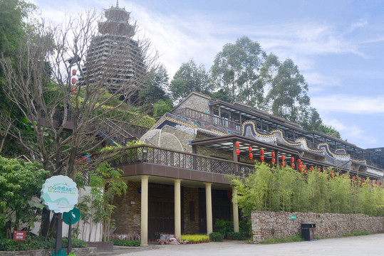 甘坑客家小镇文昌塔及酒店