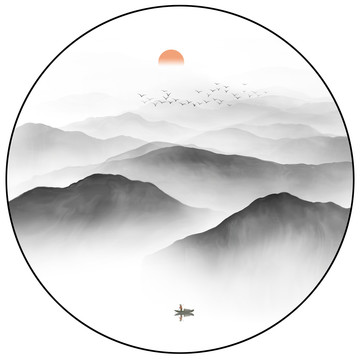 新中式山水畫
