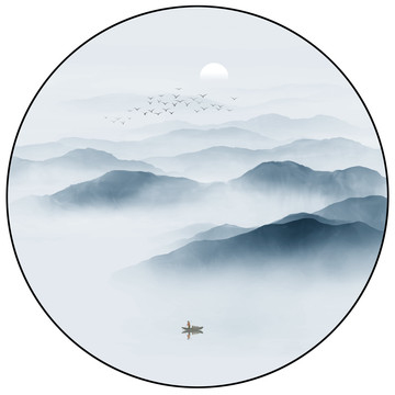 山水裝飾畫