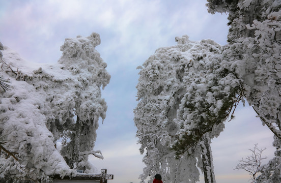 庐山小天池雪景