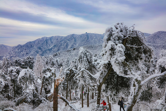 庐山小天池雪景