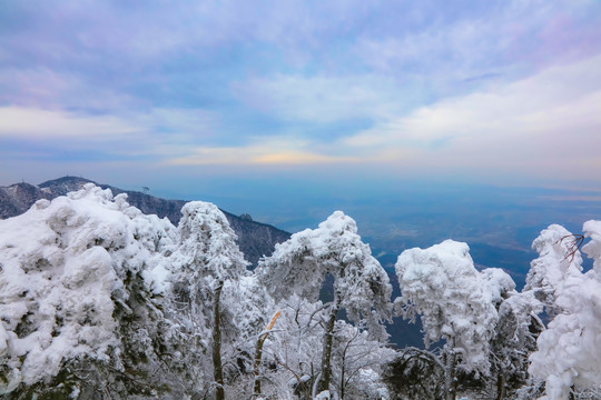 庐山小天池雪景