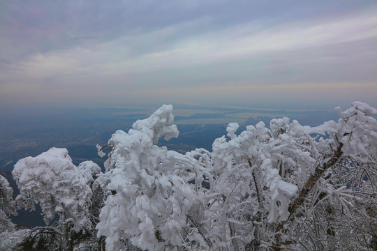 庐山小天池雪景