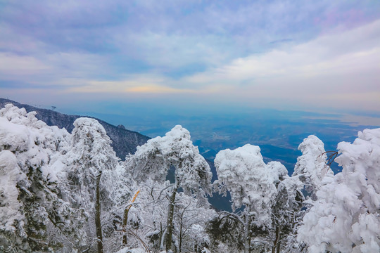 庐山小天池雪景