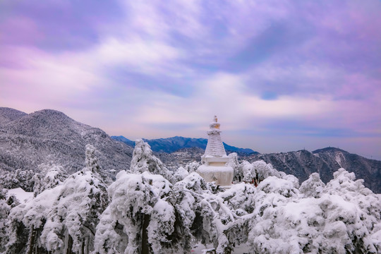 庐山小天池雪景