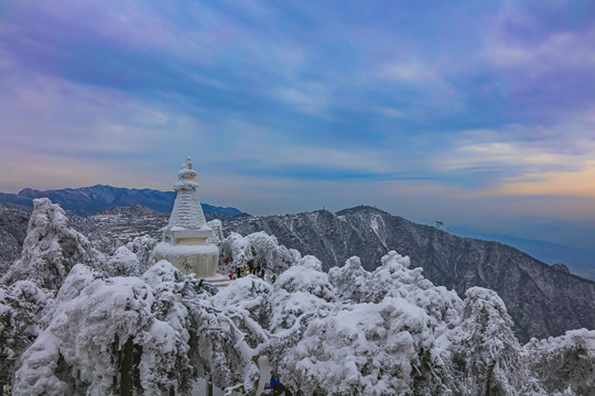 庐山小天池雪景