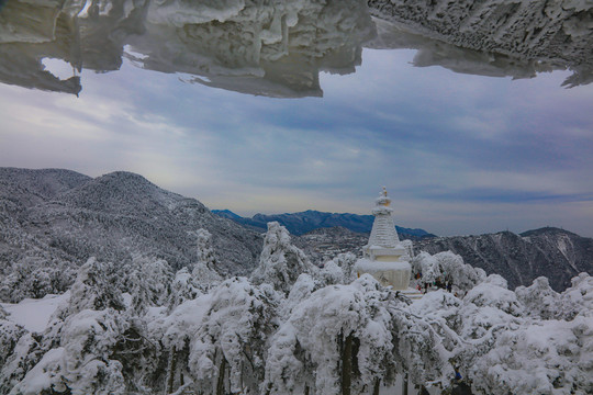 庐山小天池雪景