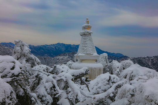 庐山小天池雪景