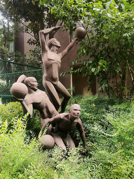 球类运动雕塑