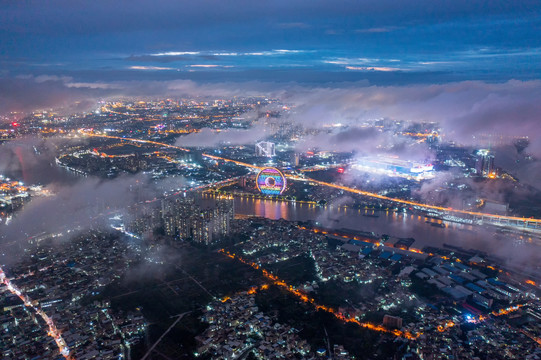 广州圆夜景