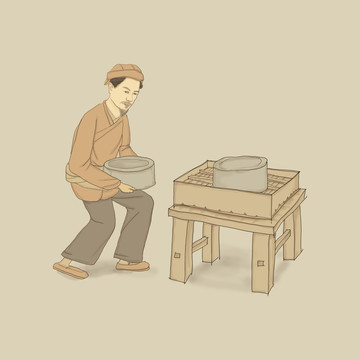 壓豆腐