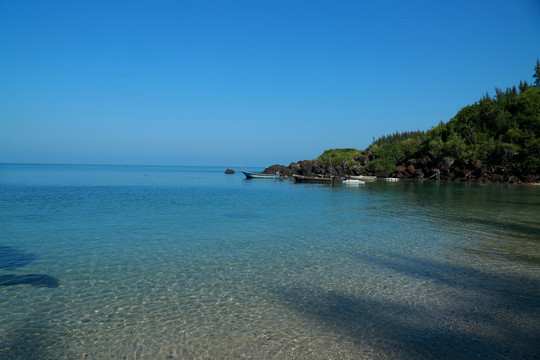 大海海湾礁石