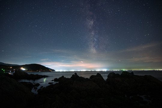 大海银河星空