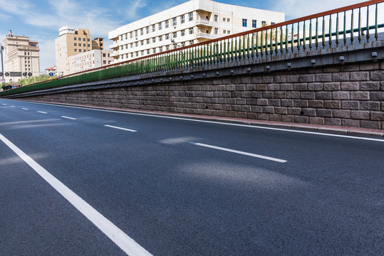 哈尔滨城市建筑道路背景