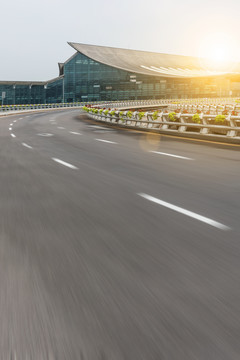 中国沈阳城市建筑道路背景