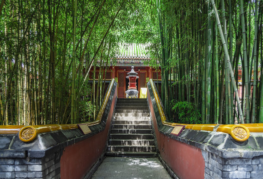 北京门头沟区潭柘寺景区风光