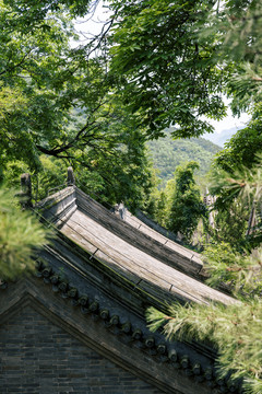 北京门头沟区潭柘寺景区风光