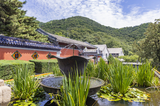 北京门头沟区潭柘寺景区风光