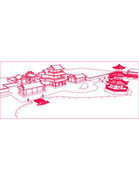 中式蘇州園林景觀
