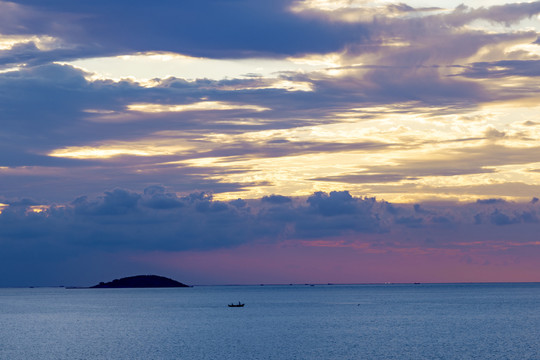 丁字湾海岸晨光