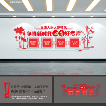 四有好老師文化墻