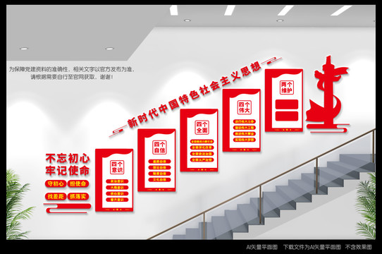 黨政樓梯間文化墻