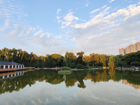 北京雕塑公园人工湖