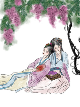 葡萄干包裝插畫
