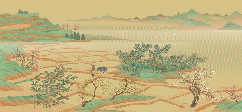 青綠山水圖