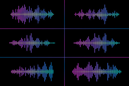 聲音語音識(shí)別波紋