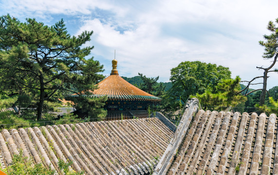 北京门头沟区潭柘寺景区风光