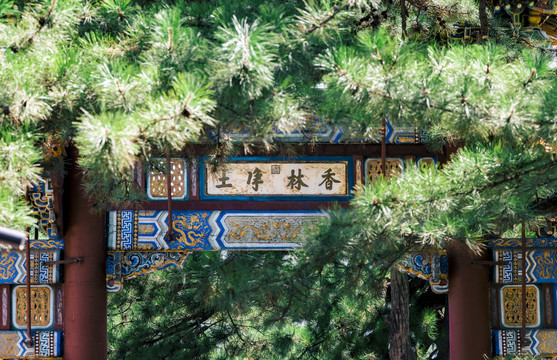 北京门头沟区潭柘寺景区风光