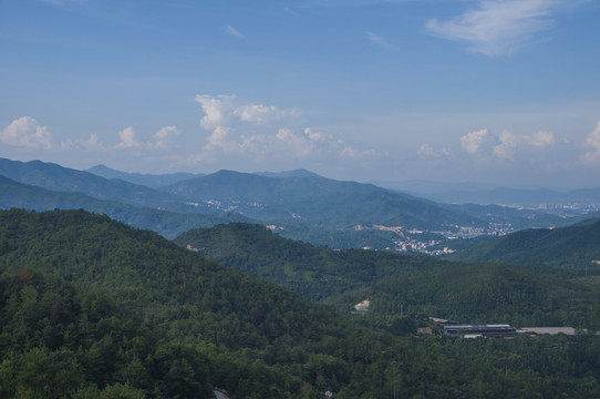 高山山脉航拍风景