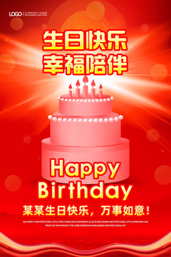 生日快樂海報