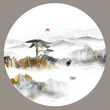 抽象山水画