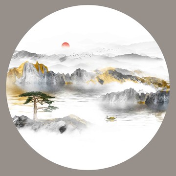 抽象山水畫