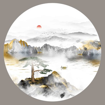 抽象水墨裝飾畫