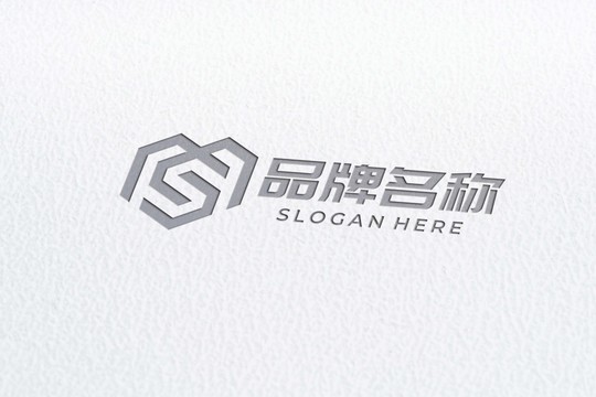 纸面烫印logo样机