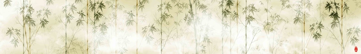 超大幅長(zhǎng)條竹子背景墻